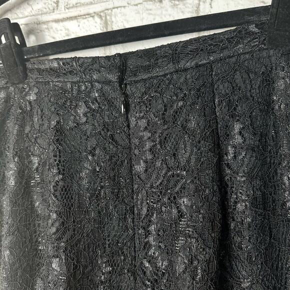 Xscape Skirt Lace Pencil Knee Length High Waist Party Cocktail New NWT Black 10 - Picture 7 of 8